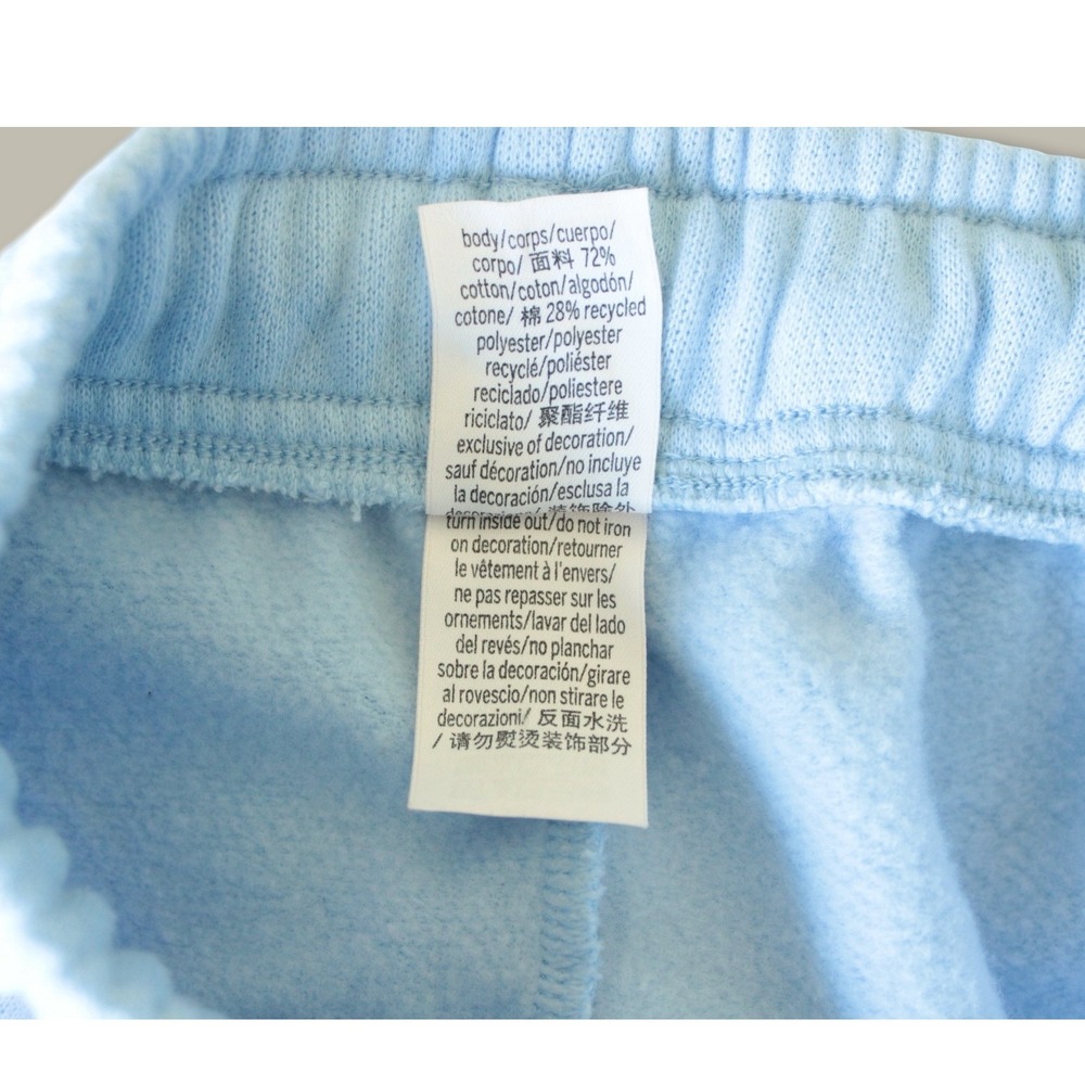 Victoria's Secret PINK Embroidered Logo Jogger Sweatpants Medium Blue High Rise - Picture 6 of 6